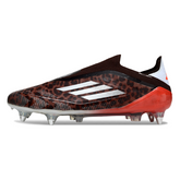 Botas de fútbol Adidas F50 Elite Laceless SG Mixed Lock marrón y rojo